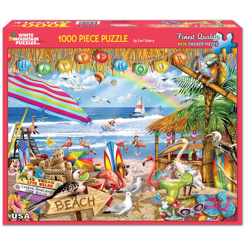 White Mountain Puzzles Happy Hour, 1000 Piece Jigsaw Puzzle