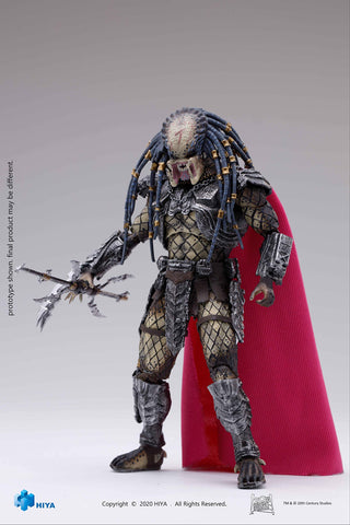 Hiya Toys Aliens vs. Predator: Elder Predator 1:18 Scale Action Figure, Multicolor