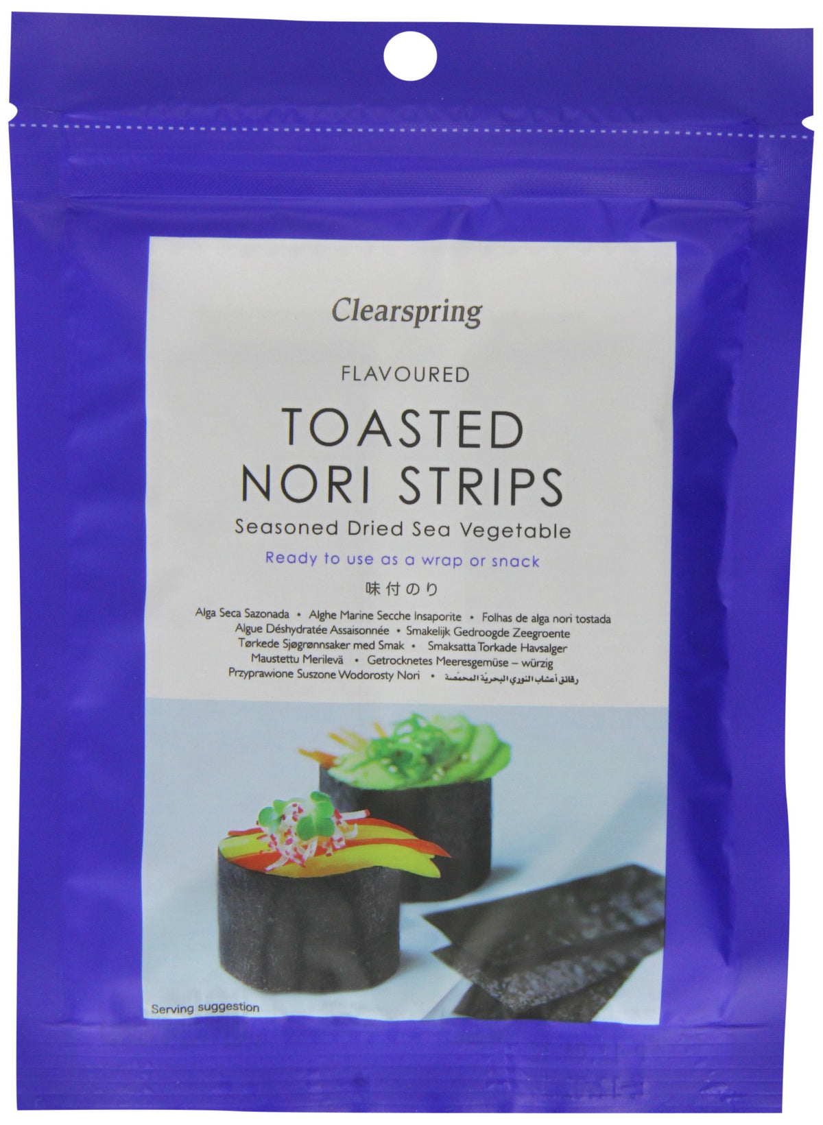 Clearspring Flavoured Toasted Nori Strips 13.5 g (Pack of 3)
