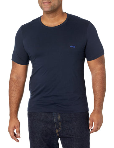 BOSS T Shirt Slate Blue, Deep Black, Blank White Mens Cotton T Shirt Cotton