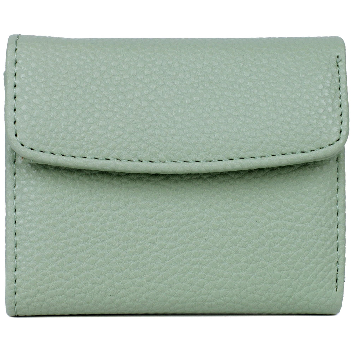 Julia Buxton USA Women's Stylish and Colorful Mini Trifold Wallet, Sage