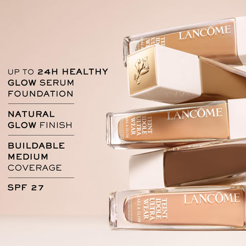 LancÃƒÆ’Ã†â€™Ãƒâ€šÃ‚Â´me Teint Idole Ultra Wear Care & Glow Serum Foundation with SPF - Medium Buildable Coverage & Natural Glow Finish - Up To 24H Wear - 220C