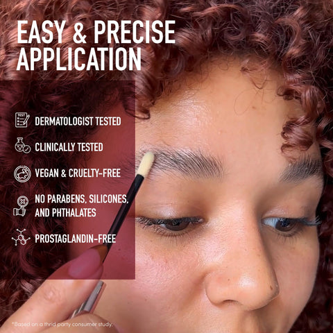 Glamnetic Full Volume Brow Enhancing Serum | Strengthens & Conditions | Infused with Custom Blend of Vitamins and Performance Based Ingredients | 0.1 fl oz