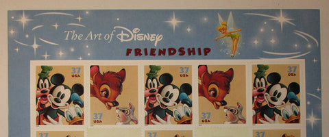 2004 Scott 3868a The Art of Disney Friendship Block Of 4 X 37ÃƒÆ’Ã¢â‚¬Å¡Ãƒâ€šÃ‚Â¢ Postage Stamps