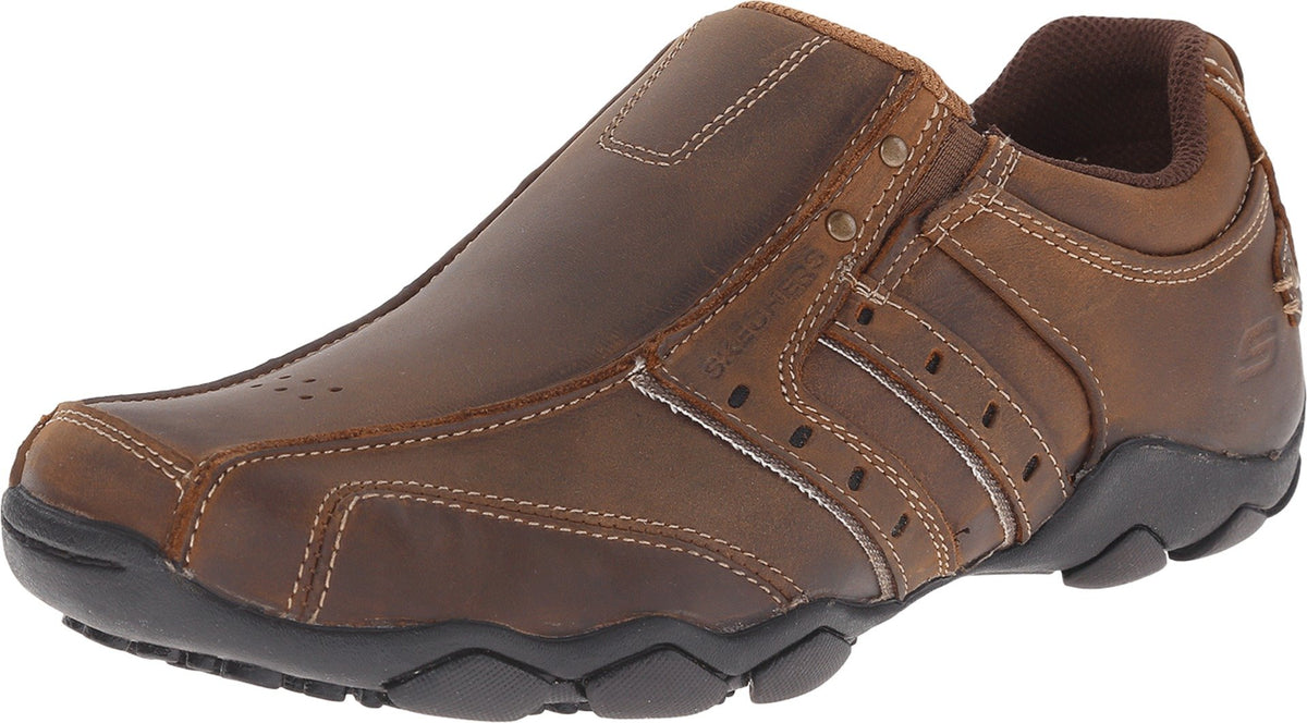 Skechers mens Slip on Shoe Skechers Diameter Bike Toe Run Off, Dark Brown, 14 X-Wide US