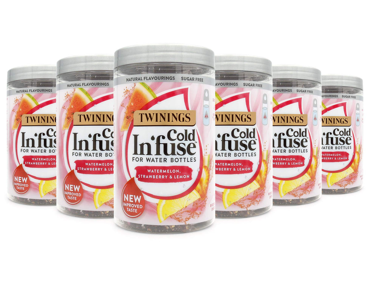 Twinings Cold Infuse Watermelon Strawberry and Lemon, New Improved Taste, 72 Teabags (Multipack of 6 x 12 Infusers)