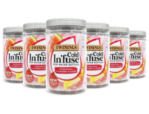 Twinings Cold Infuse Watermelon Strawberry and Lemon, New Improved Taste, 72 Teabags (Multipack of 6 x 12 Infusers)