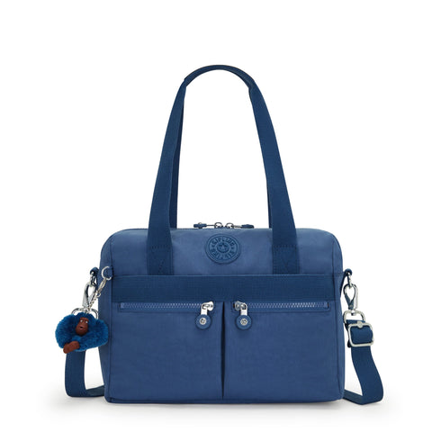 Kipling Women's Klara Handbag, Organize Accessories, Removable Shoulder Strap, Dual Carry Handles, Crinkle Nylon Bag