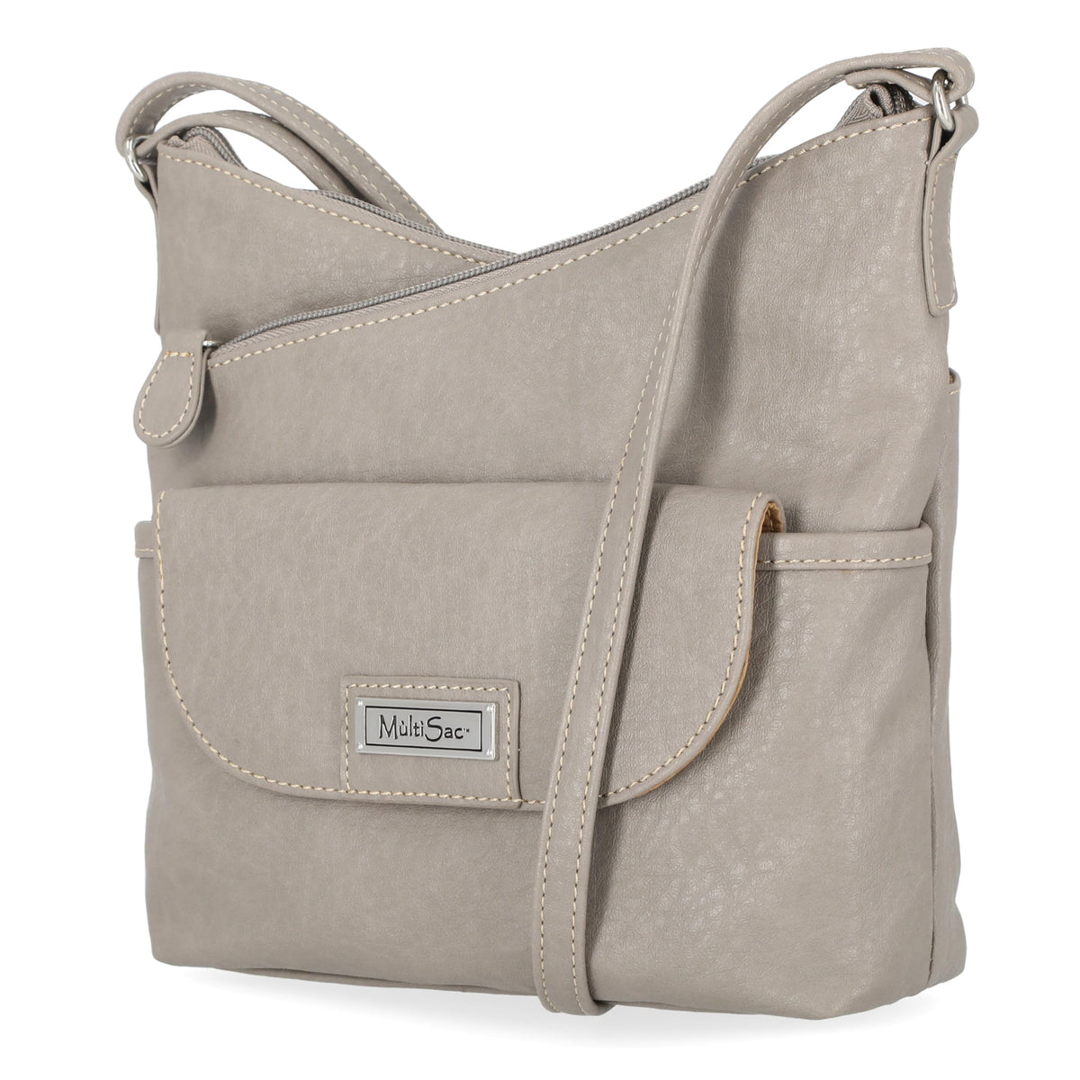 MultiSac Vista Crossbody Bag Purse for Women, Ash