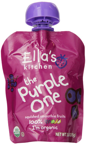 Ellas Kitchen Organic Smoothie Fruits, The Purple One, 3 Ounce Pouches (Pack of 7)