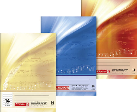 Brunnen - Music 1046330 Book A5 Landscape 16 Sheets Line Style 14)