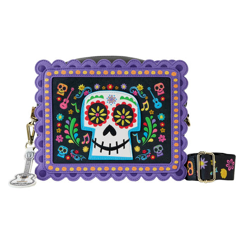 Loungefly Coco Miguel Calavera Floral Skull Crossbody Bag