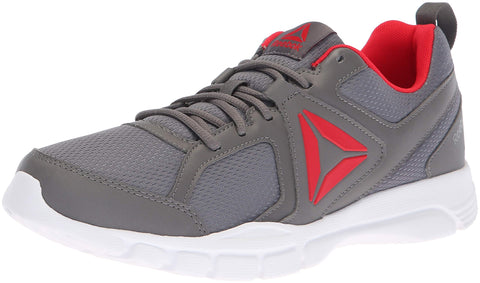 Reebok Men's 3D Fusion Cross Trainer, Shark/White/Primal red, 8 M US