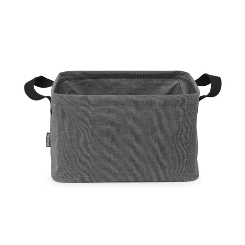 Brabantia - Foldable Laundry Basket 9.25 Gal - Water Resistant Hamper for Wet & Dry Laundry - Storage Basket for Clothes and Linen - Soft Handles - Garment Washing - Home Accessory - Pepper Black