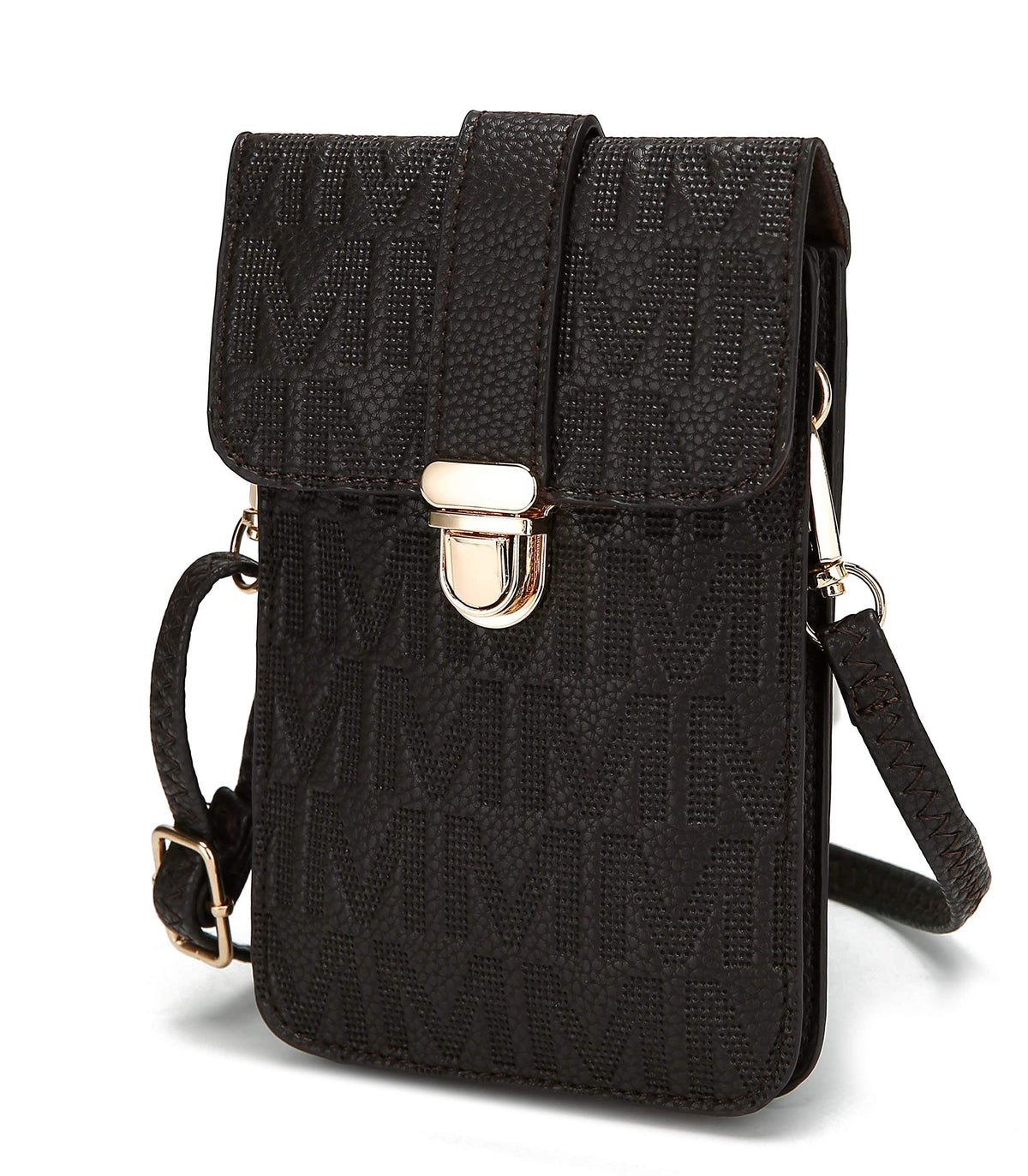 MKF Small Crossbody Cell Phone Purse Wallet for Women - PU Leather Cellphone Bag - Case with Shoulder Strap