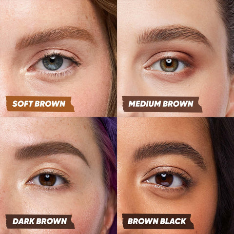 Kosas Brow Pop Nano - Ultra-Fine 1mm Brow Pencil Precision Tip - Natural-Looking Eyebrows with Finest Hairlike Stroke - All Day Wear, Hypoallergenic, Safe for Sensitive Skin - Medium Brown