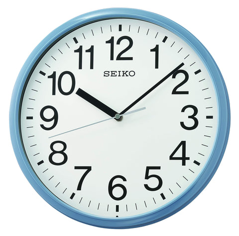 Seiko 12 Inch Business Wall Clock, Blue