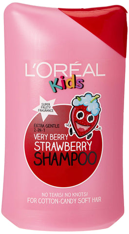 L'Oréal Kids Extra Gentle 2-in-1 Very Berry Strawberry Shampoo, 250 ml