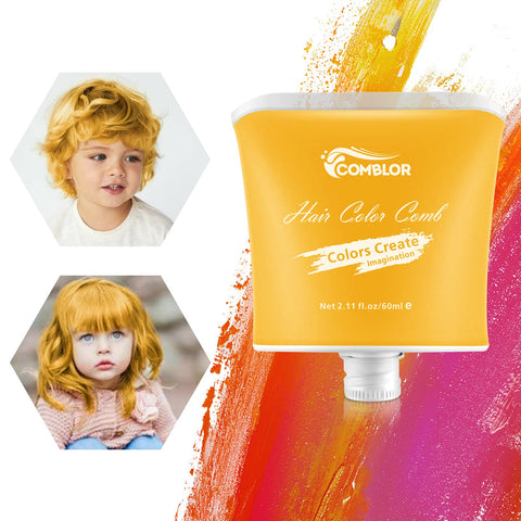 Temprary Hair Dye, Comblor Blonde Hair Dye for Dark Hair, Hair Chalks for Girls Wash Out Hair Colour Kids, Gifts for Birthday, Christmas, Halloween, Crazy Hair Day, Children's Day