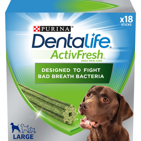 PURINA Dentalife | ActivFresh Large Dog Treat Dental Stick 18 Sticks