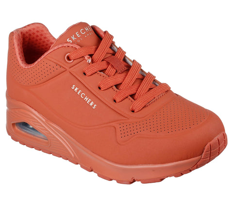 Skechers Women's Uno-Stand on Air Sneaker, Rust, 10