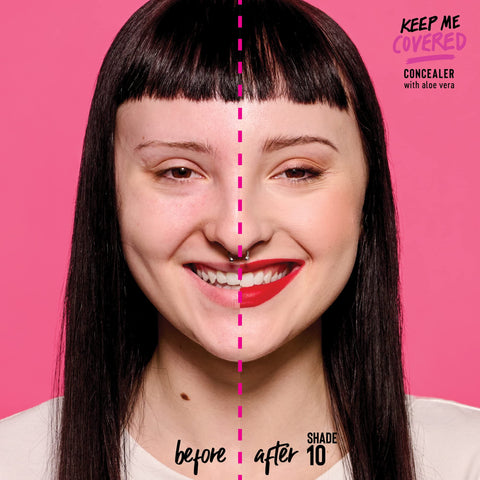 essence | Keep Me Covered Concealer (10 | Pale)| Lightweight, Non-Comedogenic, Buildable Coverage | Vegan, Cruelty Free & Paraben Free