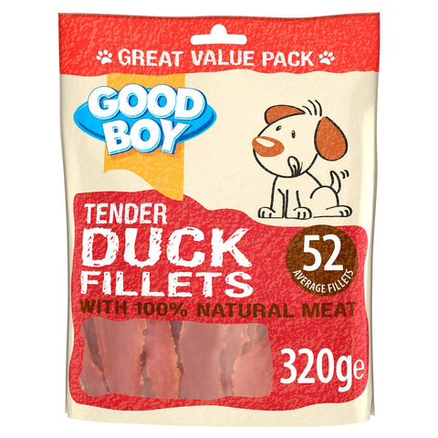Good Boy Pawsley And Co Tender Duck Fillets 320G, brown