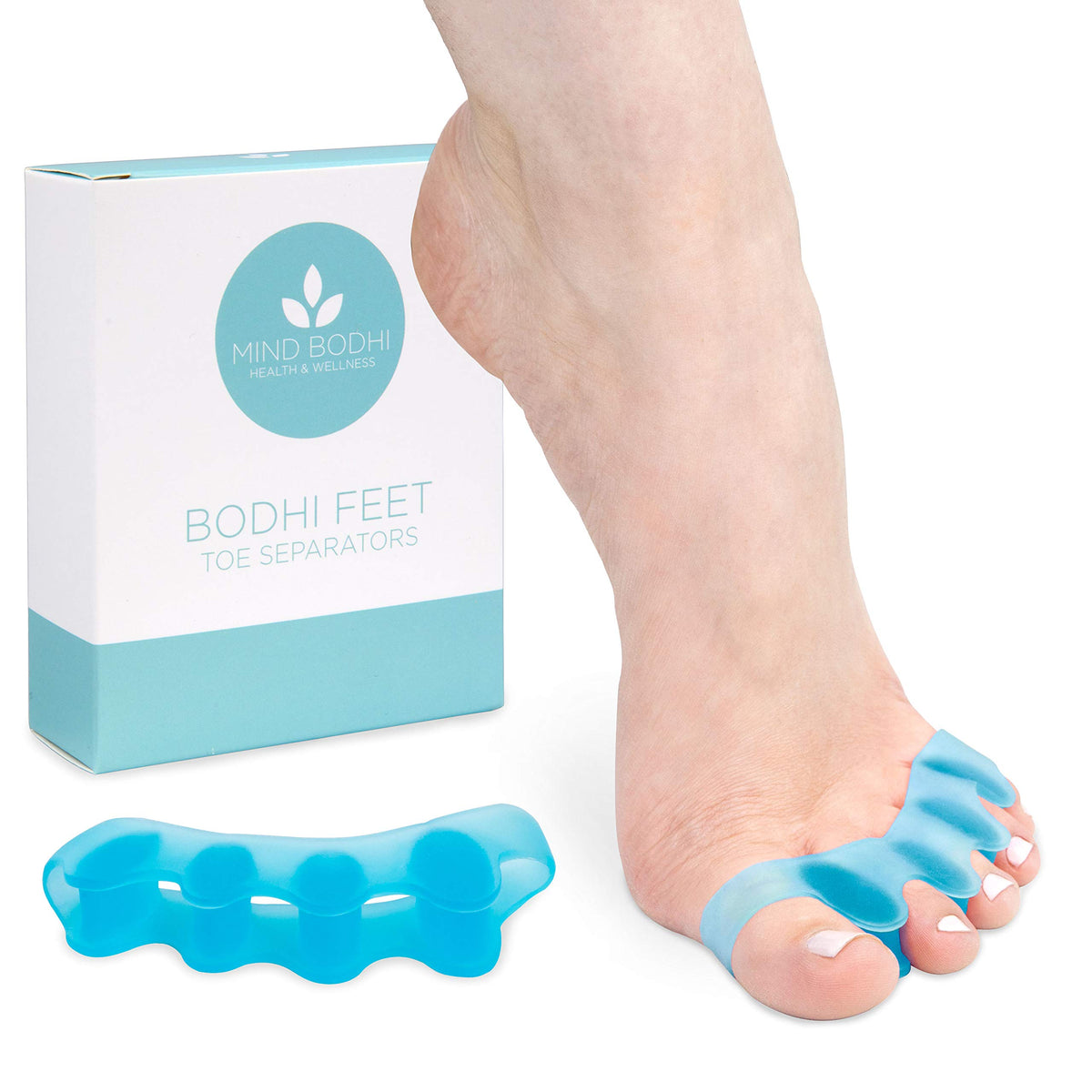 Mind Bodhi Toe Separators to Correct Bunions and Restore Toes to Their Original Shape, For Women Men Toe Spacers Toe Straightener Toe Stretcher Big Toe Correctors Toe Separator, Blue