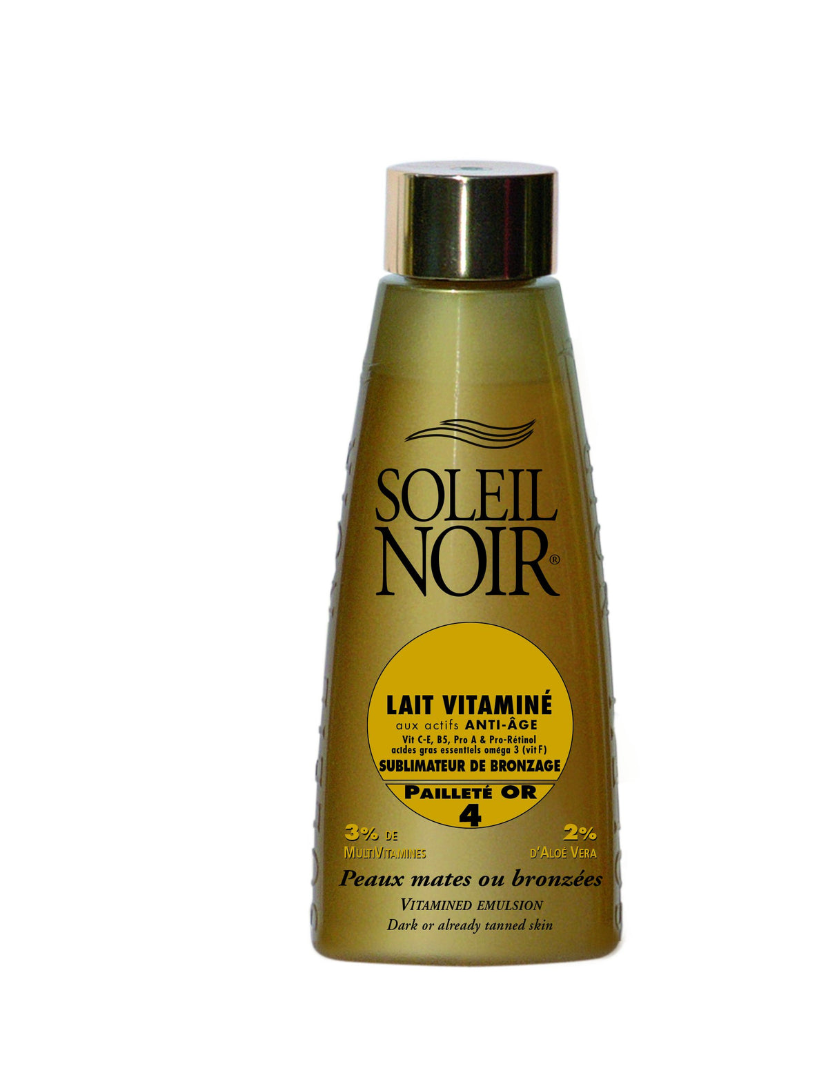 Soleil Noir Vitamined Emulsion Tan Enhancer Gold Glitter SPF 4 150ml