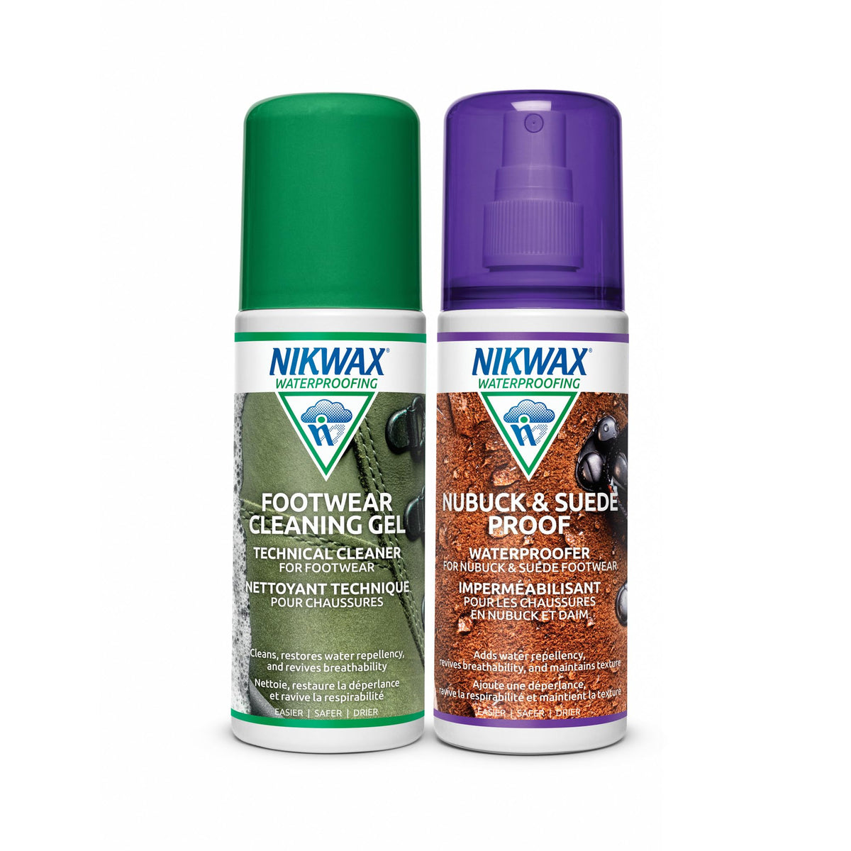 Nikwax Nubuck & Suede Footwear Clean/59704-00000-00 Double Pack