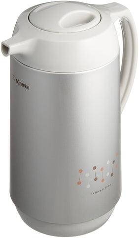 Zojirushi AG-KD10-HM Glass Thermos Thermal Tabletop Pot, 33.8 fl oz (1,000 ml), Metallic Gray