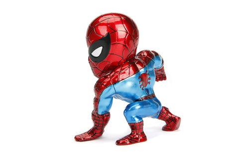 Metals Marvel Classic Spiderman Diecast Collectible Toy Figure, 4"