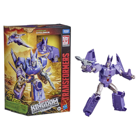 Transformers Toys Generations War for Cybertron: Kingdom Voyager WFC-K9 Cyclonus Action Figure - Kids Ages 8 and Up, 7-inch