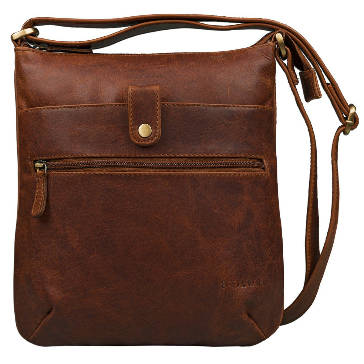 STILORD ÃƒÆ’Ã‚Â¢ÃƒÂ¢Ã¢â‚¬Å¡Ã‚Â¬Ãƒâ€¦Ã¢â‚¬Å“LinaÃƒÆ’Ã‚Â¢ÃƒÂ¢Ã¢â‚¬Å¡Ã‚Â¬Ãƒâ€¦Ã¢â‚¬Å“ Shoulder Bag for Ladies Leather small Evening brown Handbag Crossbody Bag Tablet Bag 10.1 inch in genuine leather
