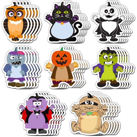 800 Sheets Halloween Sticky Notes 40 Pads Spooky Fun Sticky Notes Pumpkin Ghost Cat Weird Aesthetic Sticky Notes for Halloween Office Supplies Halloween Party Gift Favor Decor