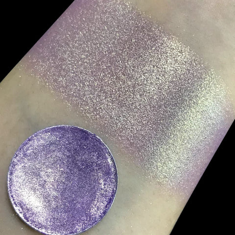Multichrome Holographic Eyeshadows Purple Gold, Chameleon Shimmer Eye Shadow Pigmented Powder, Long Lasting Glitter Eyeshadow for Women and Girls, No Fall off Sparkle Metallic Eye Makeup for Gift-1C