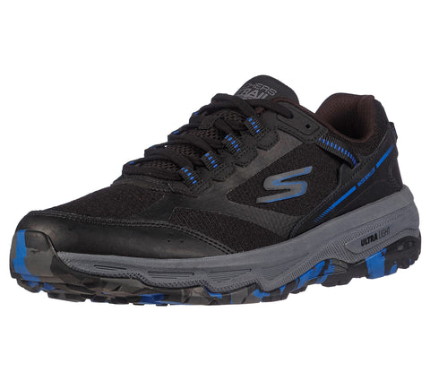 Skechers mens Go Run Trail Altitude - Marble Sneaker, Black/Blue, 8.5 X-Wide US