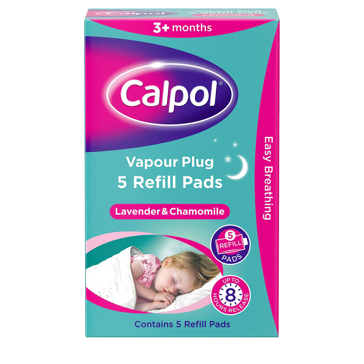 Calpol Vapour Plug Refill Pads Lavender & Chamomile 3+ Months, Pack of 5