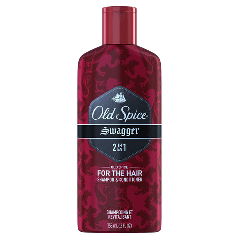Old Spice 2in1 Men's Shampoo and Conditioner, Swagger, 12 Fl Oz