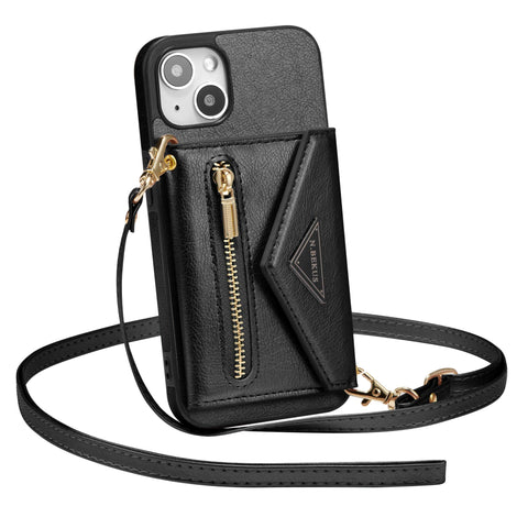 ZCDAYE Crossbody Wallet Phone Cases for iPhone 14 Pro Max, iPhone 14 Pro Max(6.7 inches) Wallet Phone Case, Premium Leather Phone Case for iPhone 14 Pro Max(6.7 inches) - Black