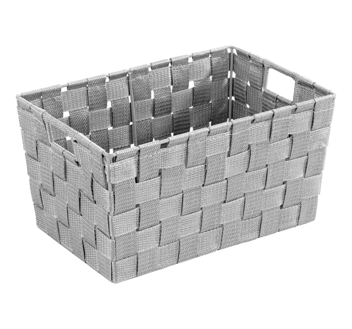 WENKO Storage Basket Adria Size S in Grey, PP, 30 x 20 x 15 cm