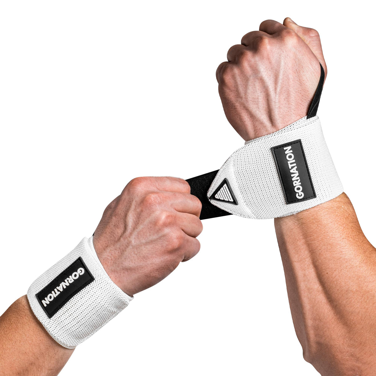 GORNATIONÃƒÆ’Ã†â€™ÃƒÂ¢Ã¢â€šÂ¬Ã…Â¡ÃƒÆ’Ã¢â‚¬Å¡Ãƒâ€šÃ‚Â® Power Wrist Wraps for maximum stability & better performance - Perfect for weight training, bodybuilding, fitness, and calisthenics - for men & women (White)