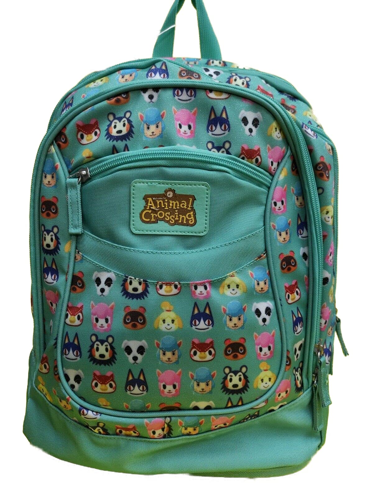 School Backpack Organized Animal Crossing Franco Cosimo Panini 65132, Tiffany Green, XL