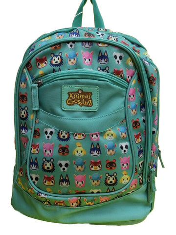 School Backpack Organized Animal Crossing Franco Cosimo Panini 65132, Tiffany Green, XL