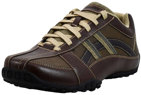 Skechers Men's Citywalk Malton Oxford Sneaker, Brown, 13 Wide