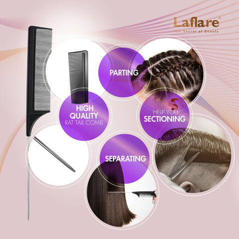 Laflare Braiding Rack for Hair with Comb set & Braid Gel Wristband & Hair clip, Hair Rack (Hair Extension Holder with 60 Pegs,) with Hair Braiding Accessories (PPCOM2)