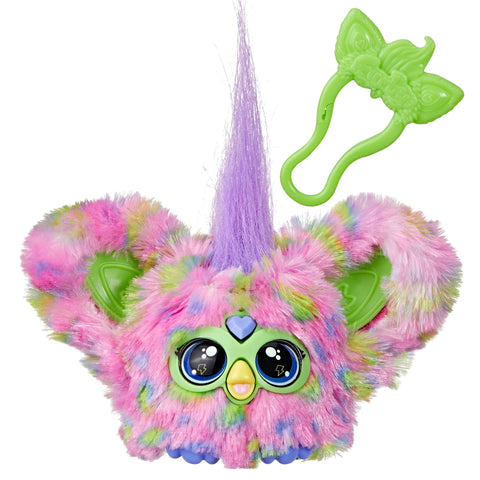 Furby Furblets Too-Koo Mini Electronic Plush Toy with Sounds for Kids, Interactive Talking Collectible, Soft to the Touch
