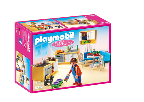 Playmobil 5336 Dollhouse Country Kitchen, Fun Imaginative Role-Play, PlaySets Suitable for Children Ages 4+