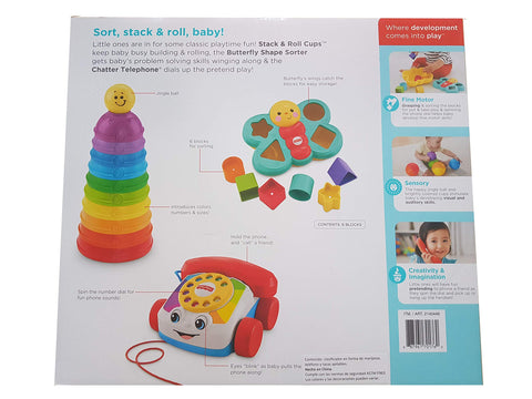 Fisher-Price Infant Classics Gift Set #2140446 - 3 Toy Box Classics