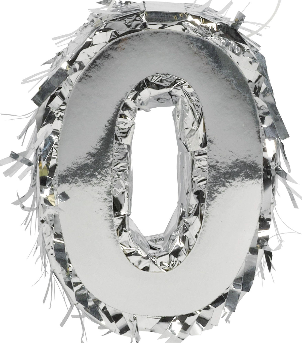 Stunning Silver Foil Number "1" Mini Pinata - 6"H x 4.5"W (1 Pc.) - Bright & Dazzling Party Decor & Aesthetic Centerpiece - Ideal for Any Event